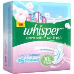 Whisper Ultra Soft Air Fresh XL Wings 7 pads